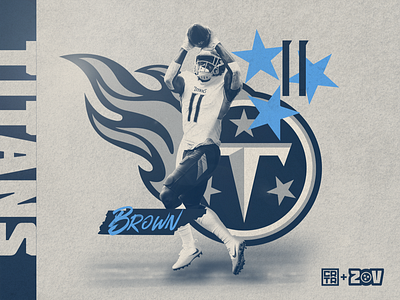 Titans Countdown Posters - AJ Brown design