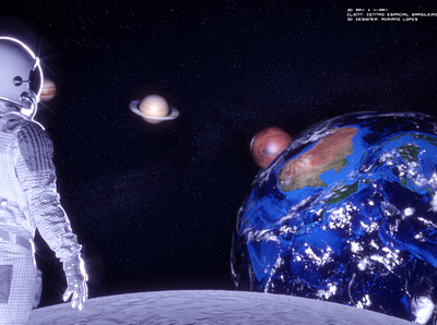 Space Moon VR Project 3dmax adobe photoshop art director cinema4d design octane render vray