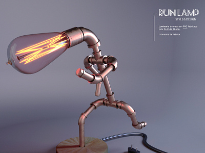 Running Lamp - So Cute Studio adobe photoshop art direction art director cinema 4d design logo octane render product design
