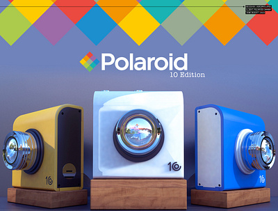 Polaroid Cam 10 Edition 3d design 3d designer cinema 4d concept art product design