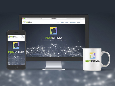Proditma website branding design flat icon identity illustrator logo minimal photoshop ui ux web web design wix