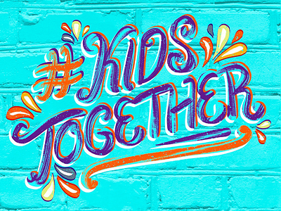 #KidsTogether adobe adobe creative jam graffiti hand lettering handlettering illustration kids kids design lettering nickleodeon teens