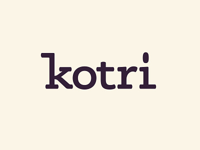 "kotri" Logotype branding clean design graphic design logo logo design logodesign logos logotype type typeface typography