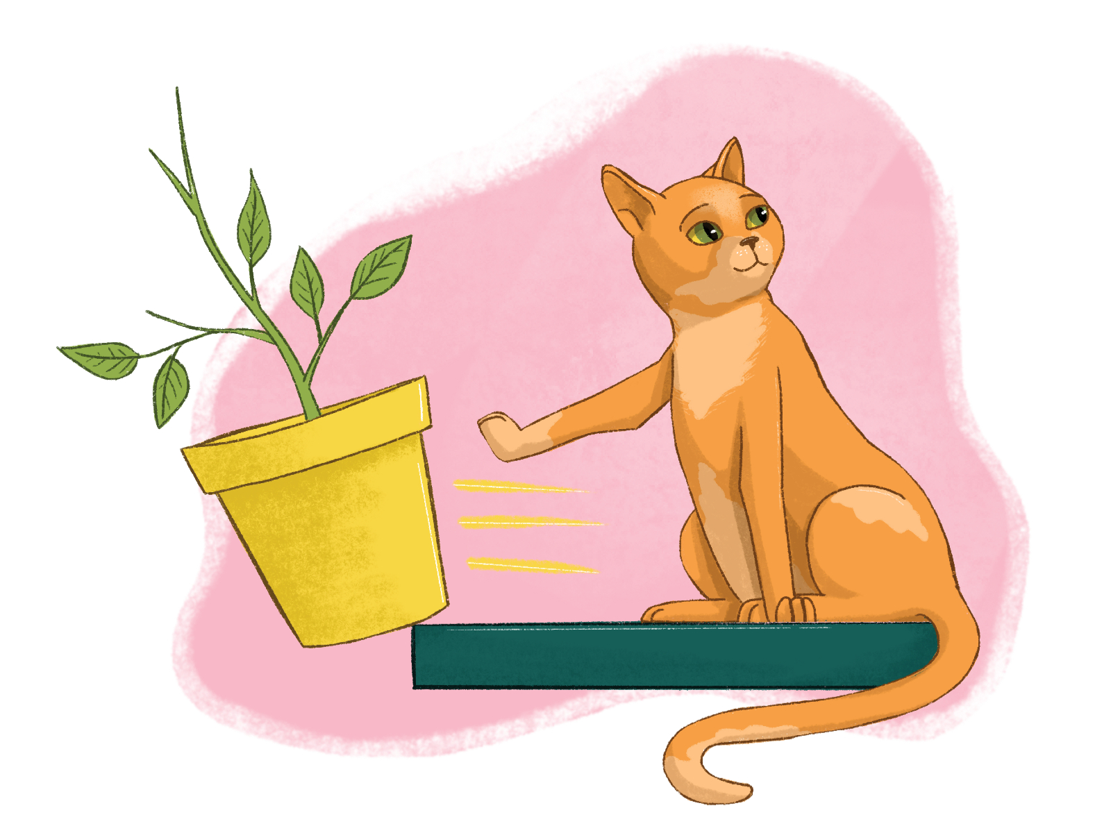 Cat Illustration By Michelle Mayhall On Dribbble