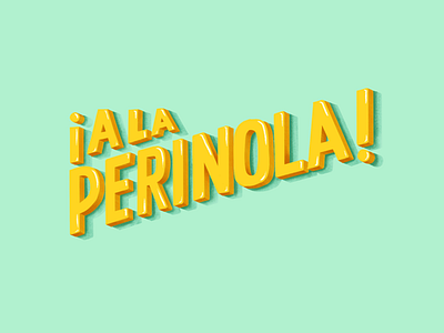 A la perinola design illustration leter design lettering procreate typography