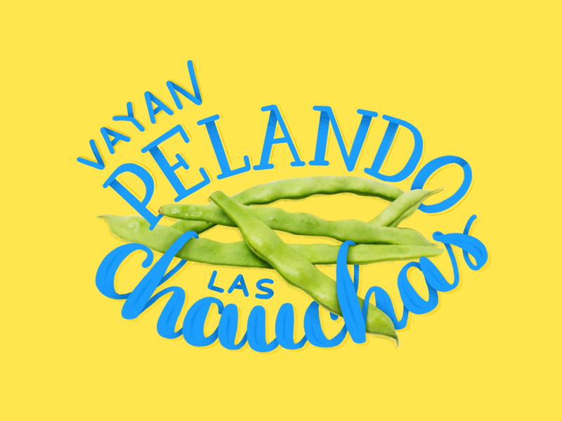 Peeling the beans football expression uruguay graphic design type design letter design lettering