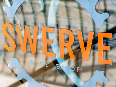 Swerve Bicycle Shop branding logo design