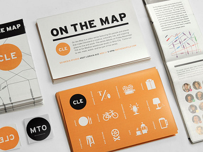 On the Map design print