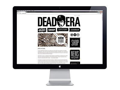 Dead Era Website Design