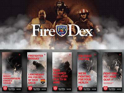 Firedex banners collateral graphics tradeshow