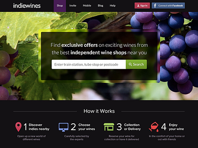 Indiewines ecommerce grapes shop website wine