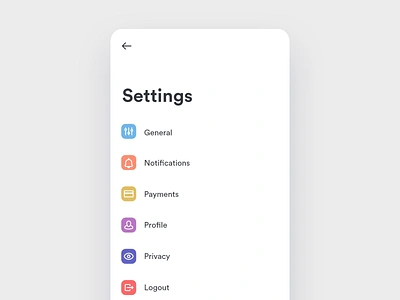 Settings transition 7 animated animation app bell dailyui dailyui 007 interaction minimal minimalist notification notifications settings simple ui