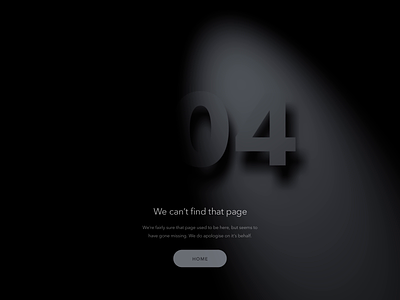 404 Page 404 animated animation dailyui dailyui 008 error minimal minimalist page portal search light simple spotlight ui web