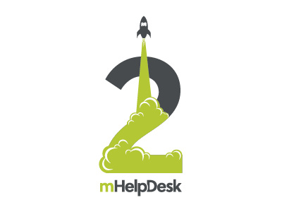 mHelpDesk 2 illustration logo rocket