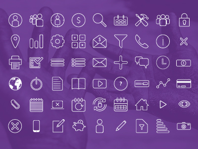 Outline Icons by David Roddy on Dribbble