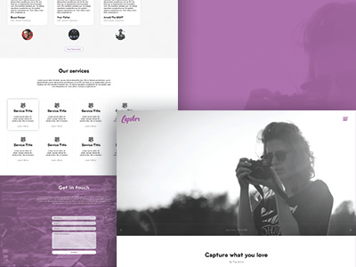 Photography Lead Generation Website