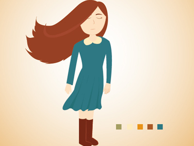 Coming soon! autumn cold draw girl illustration ilustração sad vector