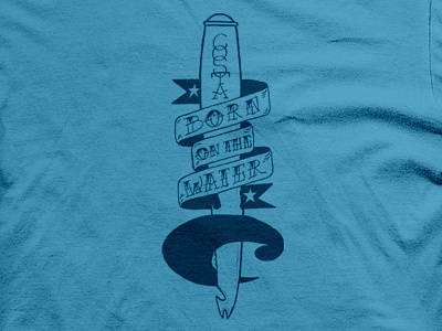 Costa Del Mar Shirt Concept banner costa costa del mar dagger drew wallace fisherman hand drawn hand lettered sailor t shirt tattoo typography