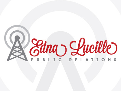 Edna Lucille PR Logo beacon drew wallace edna logo lucille news pr public relations script