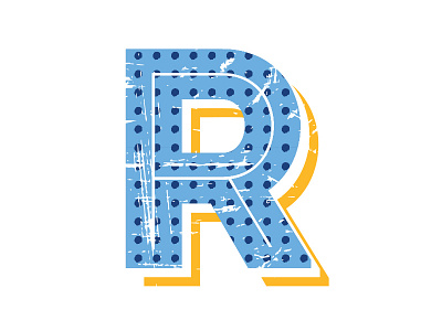 Letter R design drew wallace font illustration letter r type typography
