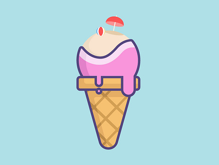 Ice Cream Beach by Becca Ciceri on Dribbble