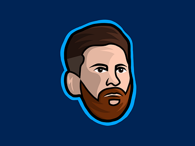 Lionel Messi Mascot Logo