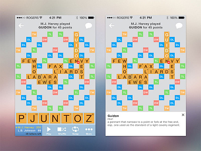 Words With Friends UX idea