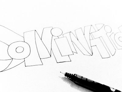 Domination Ink domination ink pen sketch typographic