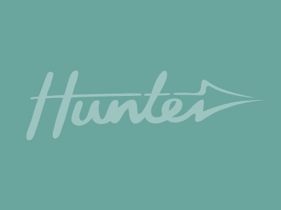 Hunter Logo v02 identity logo typographic