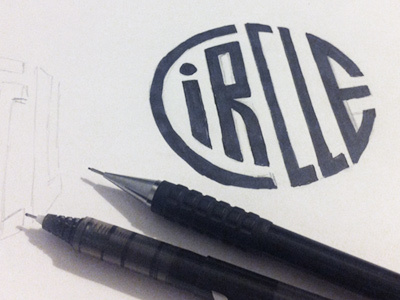 WAC Logo Sketch circle identity ink logo sketch