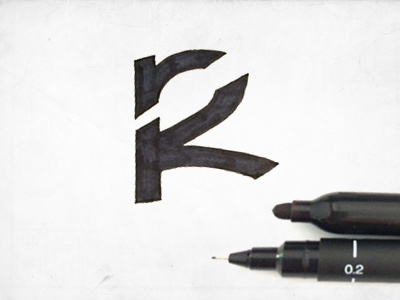 RK Logo Sketch 05 by Dunc 30two on Dribbble