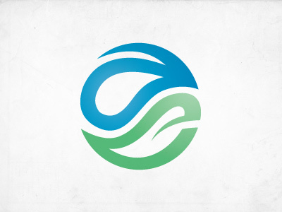 Aqua Enviro Logo Design 05 abstract circle identity logo