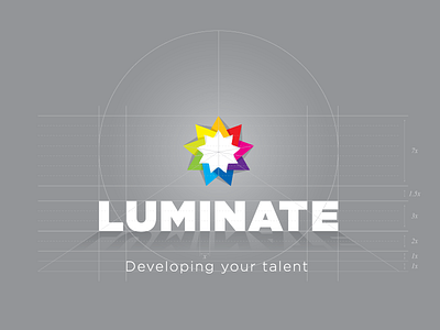 Luminate Logo Construction construction identity logo
