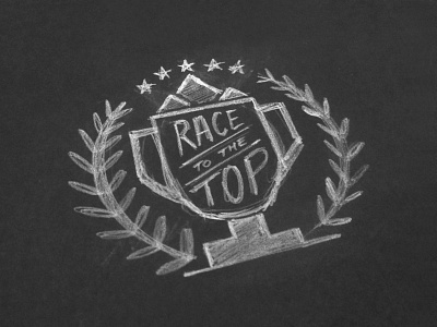 Race To The Top Sketch 02 logo race sketch