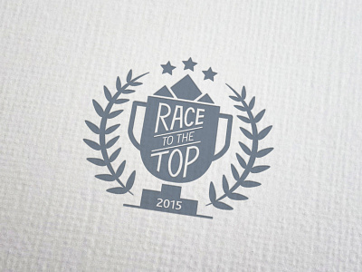 Race To The Top 03 emboss logo textured