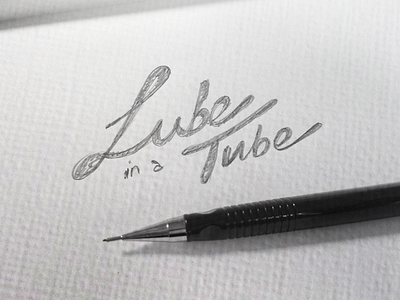 Lube Logo Sketch 01 identity lettering sketch typography