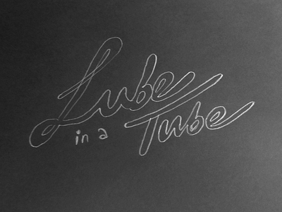 Lube Logo Sketch 02 identity lettering sketch typographic