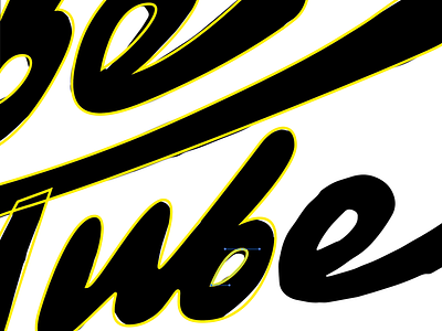 Lube Logo Trace 01 identity lettering logo trace typographic