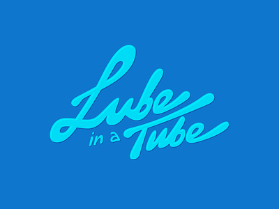 Lube Logo Colour 01 identity lettering logo typographic