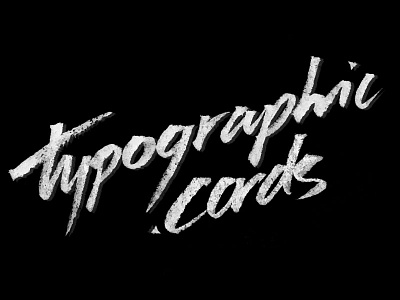 typographic.cards brush script typography