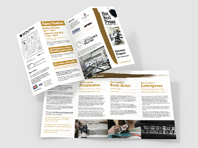 HBP Course Leaflet Outer folded leaflet mockup