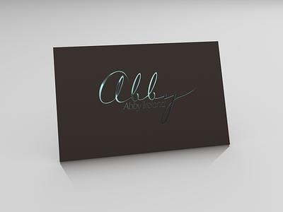 Abby Foiled Card 3d card foil block