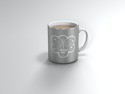 Superhero Mug 3d mockup mug superhero