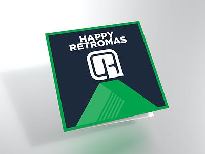 Retromas Card 01 card chistmas flat mockup