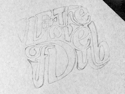 Love Of Dub Sketch poster sketch typographic vw campervan