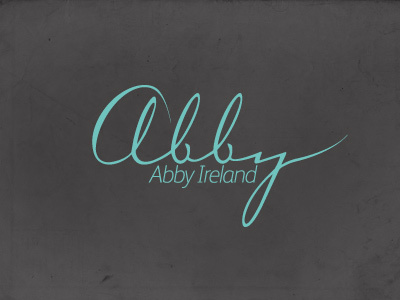 Abby Ireland Logo brand identity logo makeup artist