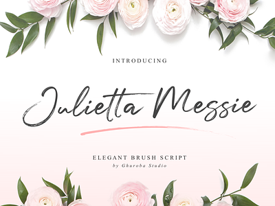 Julietta Messie | Elegant Brush Script branding brush script design fonts handwritten invitation logo typeface typography