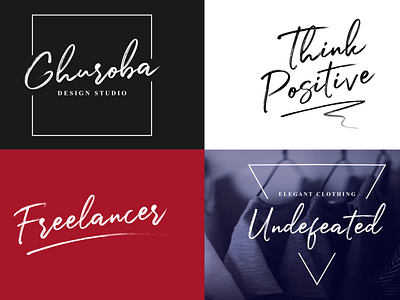 Logo & Lettering (Julietta Messie branding brush script handwritten logo typography