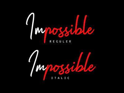 Impossible | Handwritten Font