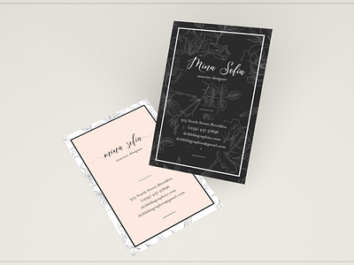 Card | Aisyah Font branding business card design fonts
